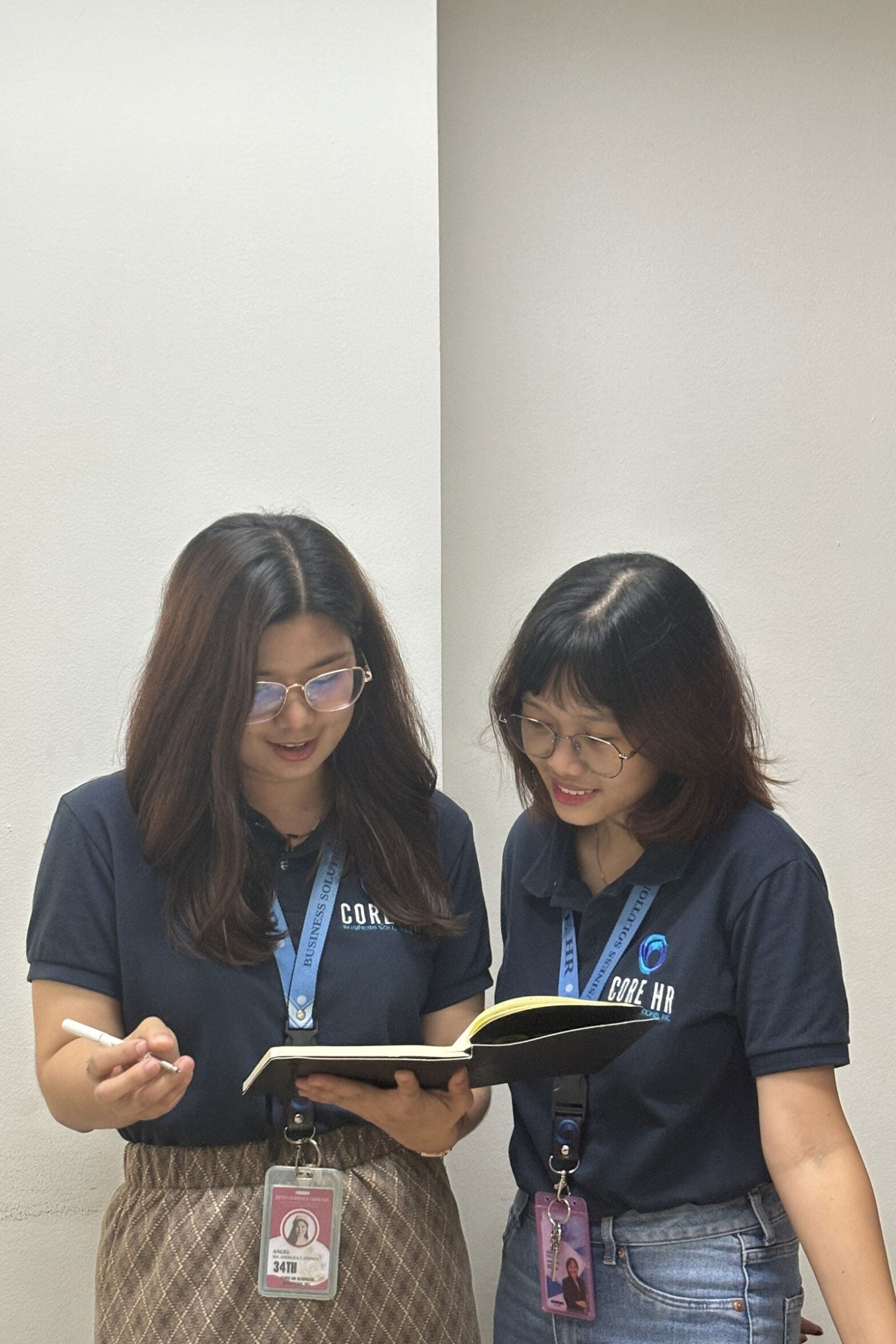 Employees participating in an engagement activity
